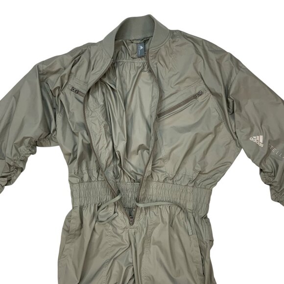 Adidas By Stella McCartney Woven All In One Jumpsuit S Tech Chrome Athletic - Picture 3 of 16